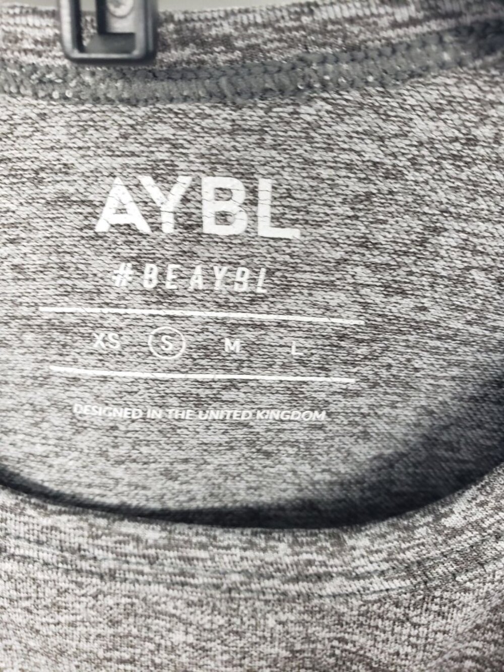 AYBL Motion Seamless Long Sleeve Crop Top S NWT Grey Marl Gym Activewear - Picture 6 of 7